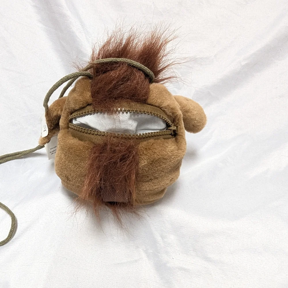 Vintage Nanco Horse Head Plush Stuffed Animal Zippered Purse Rodeo Western